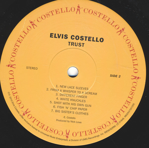 Elvis Costello & The Attractions : Trust (LP, Album, RE, 180)
