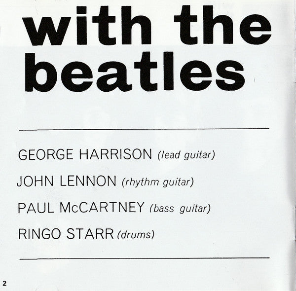 The Beatles : With The Beatles (CD, Album, Mono, RE, RP)