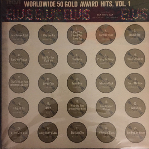 Elvis Presley : Worldwide 50 Gold Award Hits, Vol. 1 (4xLP, Comp, Mono + Box)