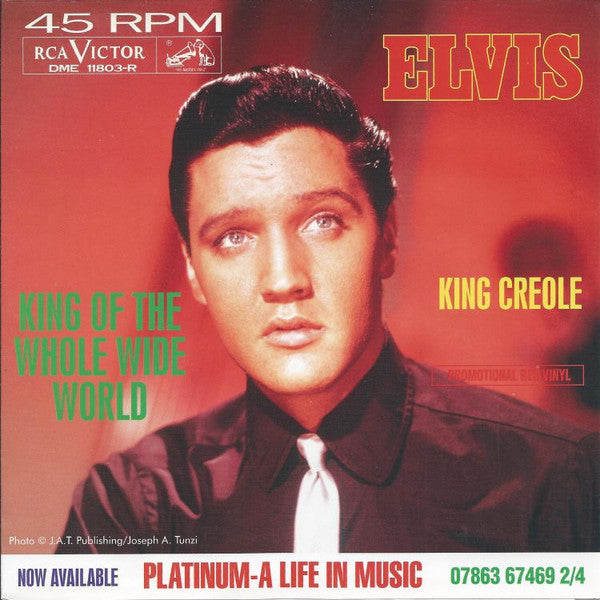Elvis Presley : King Of The Whole Wide World / King Creole (7", Single, Ltd, Red)