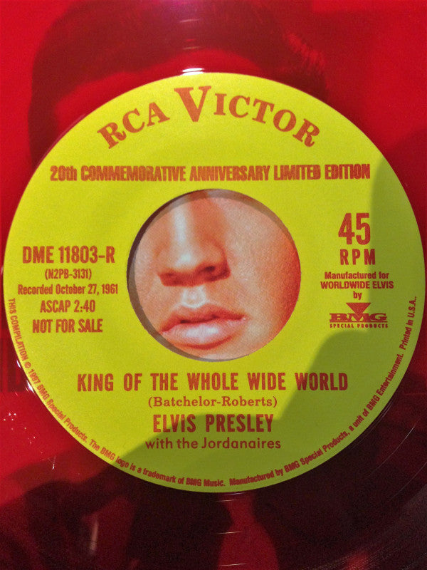 Elvis Presley : King Of The Whole Wide World / King Creole (7", Single, Ltd, Red)