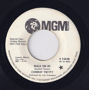 Conway Twitty : Walk On By (7", Promo)