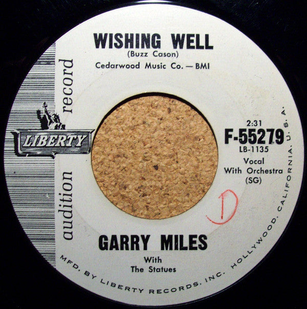 Garry Miles With The Statues : Dream Girl (7", Promo)