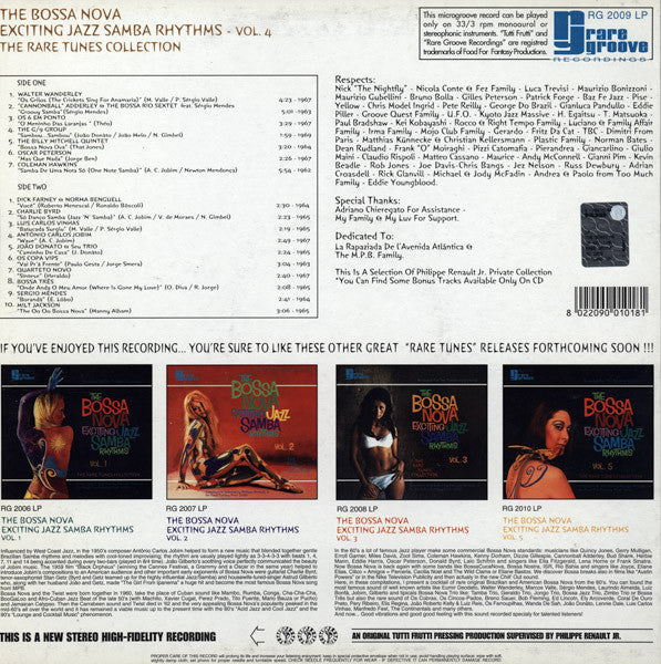 Various : The Bossa Nova Exciting Jazz Samba Rhythms - Vol. 4 (LP, Comp)