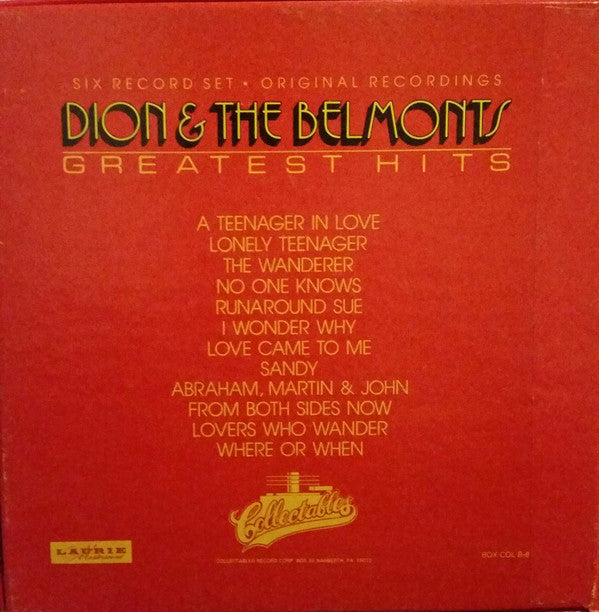 Dion & The Belmonts : Greatest Hits (6x7", Single + Box, Comp)