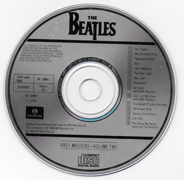 The Beatles : Past Masters • Volume Two (CD, Comp, Mono, RE, UK )