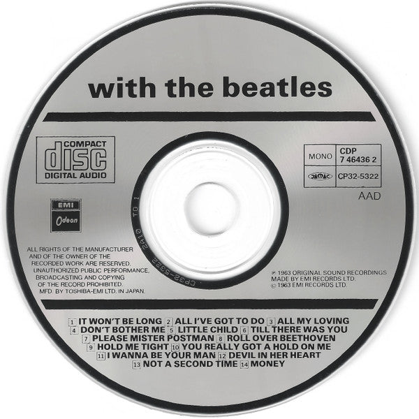 The Beatles = The Beatles : With The Beatles = ウィズ・ザ・ビートルズ (CD, Album, Mono, RE)