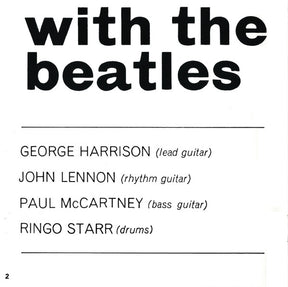 The Beatles = The Beatles : With The Beatles = ウィズ・ザ・ビートルズ (CD, Album, Mono, RE)