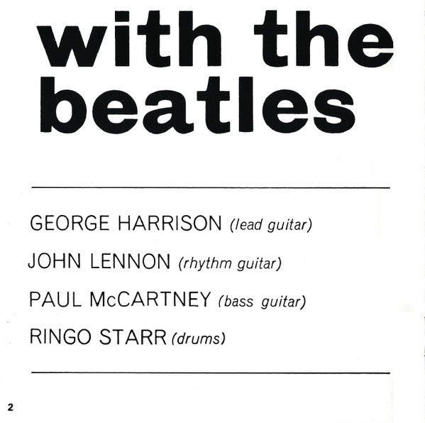 The Beatles = The Beatles : With The Beatles = ウィズ・ザ・ビートルズ (CD, Album, Mono, RE)