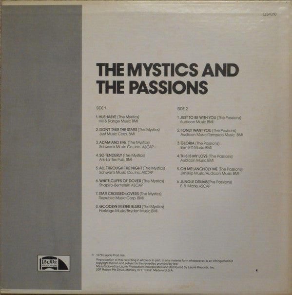 The Mystics And The Passions (2) : The Mystics And The Passions (LP, Comp)