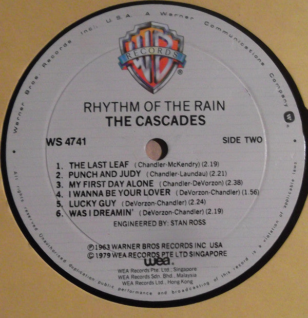 The Cascades (2) : Rhythm Of The Rain (LP, Album, RE)