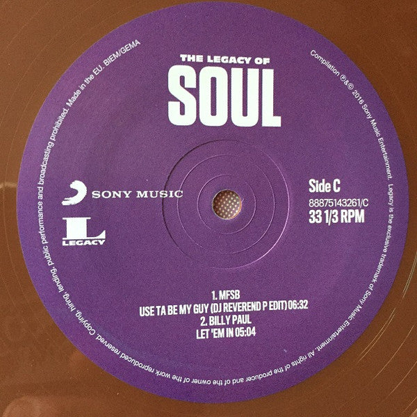 Various : The Legacy Of Soul (2x12", Comp, Bro)