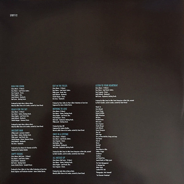 Gary Moore : Run For Cover (LP, Album, RE)