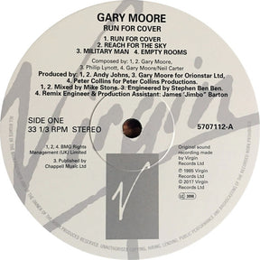 Gary Moore : Run For Cover (LP, Album, RE)