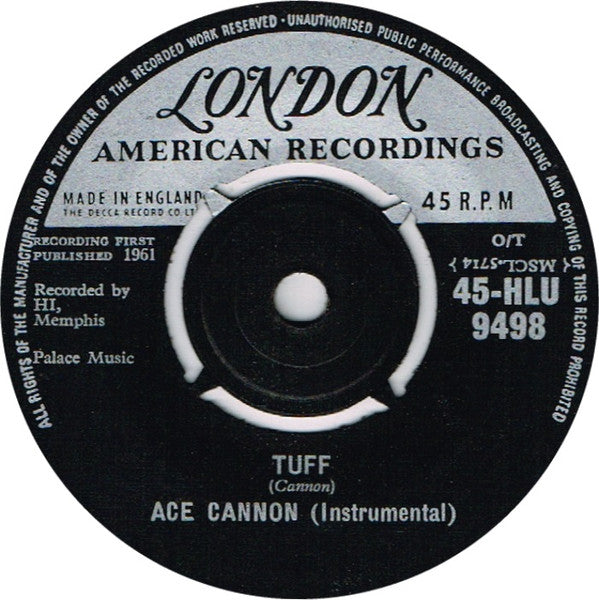 Ace Cannon : Tuff / Sittin' (7", Single)