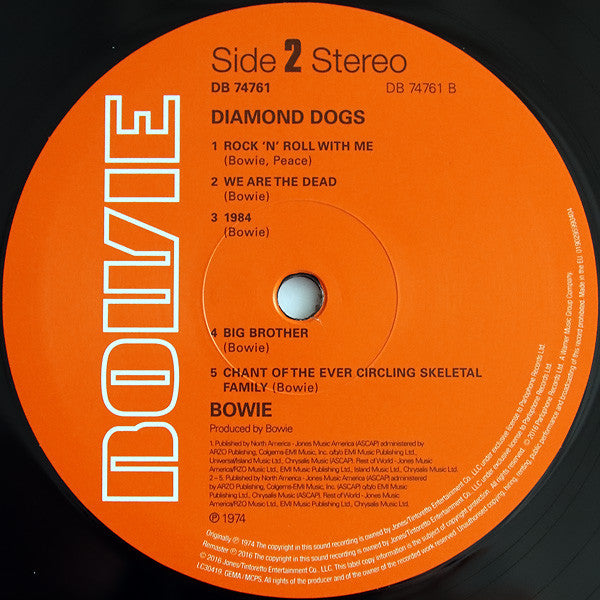 David Bowie : Diamond Dogs (LP, Album, RE, RM, 180)