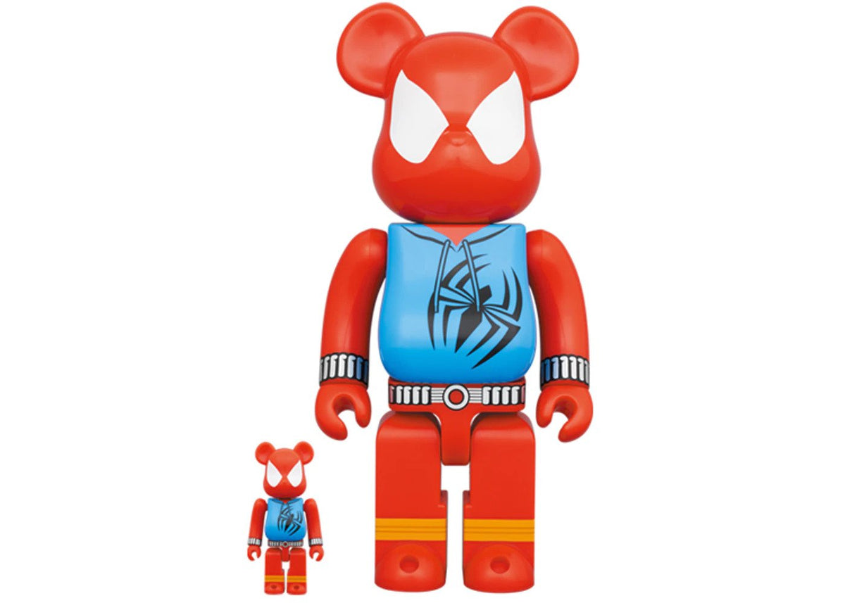 Bearbrick x Marvel Spider-Man Scarlet Spider 100% & 400% Set | Bearbrick - Wake Concept Store  