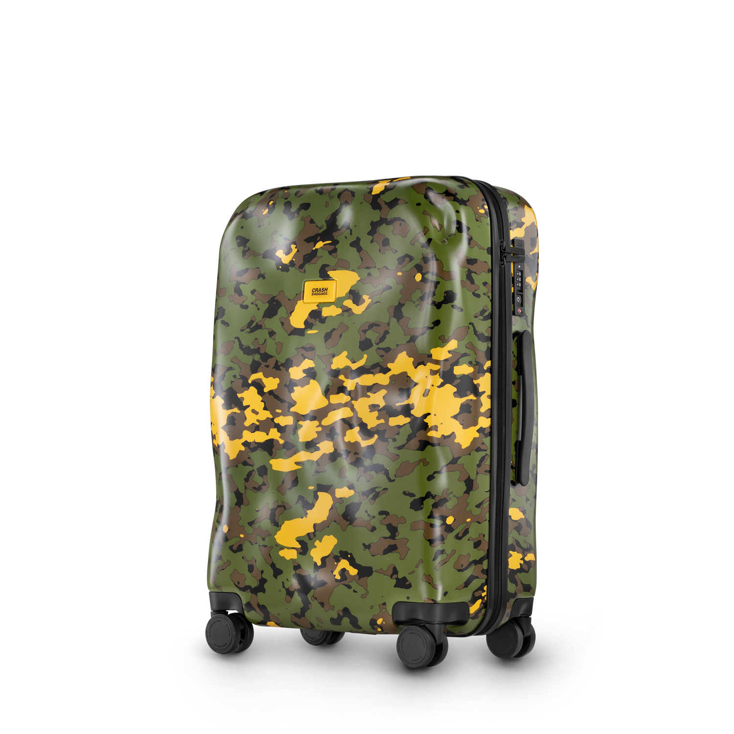 Icon, Camo Medium 4 Wheels Suitcase | Crash Baggage - Wake Concept Store  