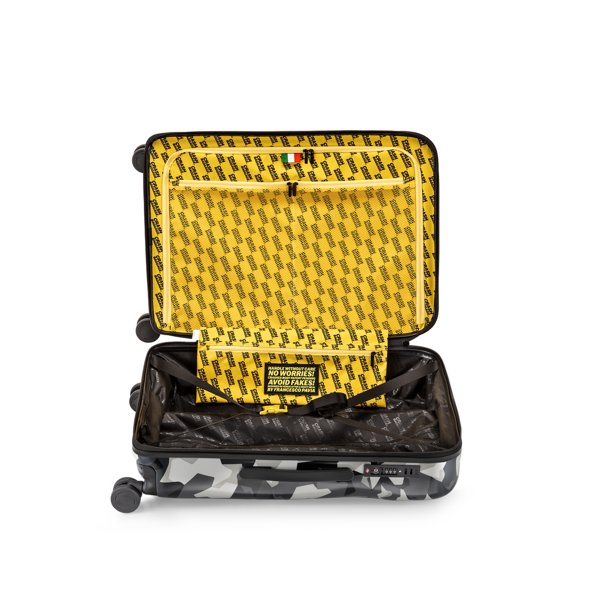 Icon, Camo Medium 4 Wheels Suitcase | Crash Baggage - Wake Concept Store  