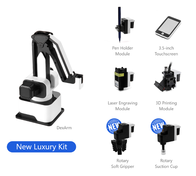 Rotrics DexArm, New Luxury Kit | Rotrics - Wake Concept Store  