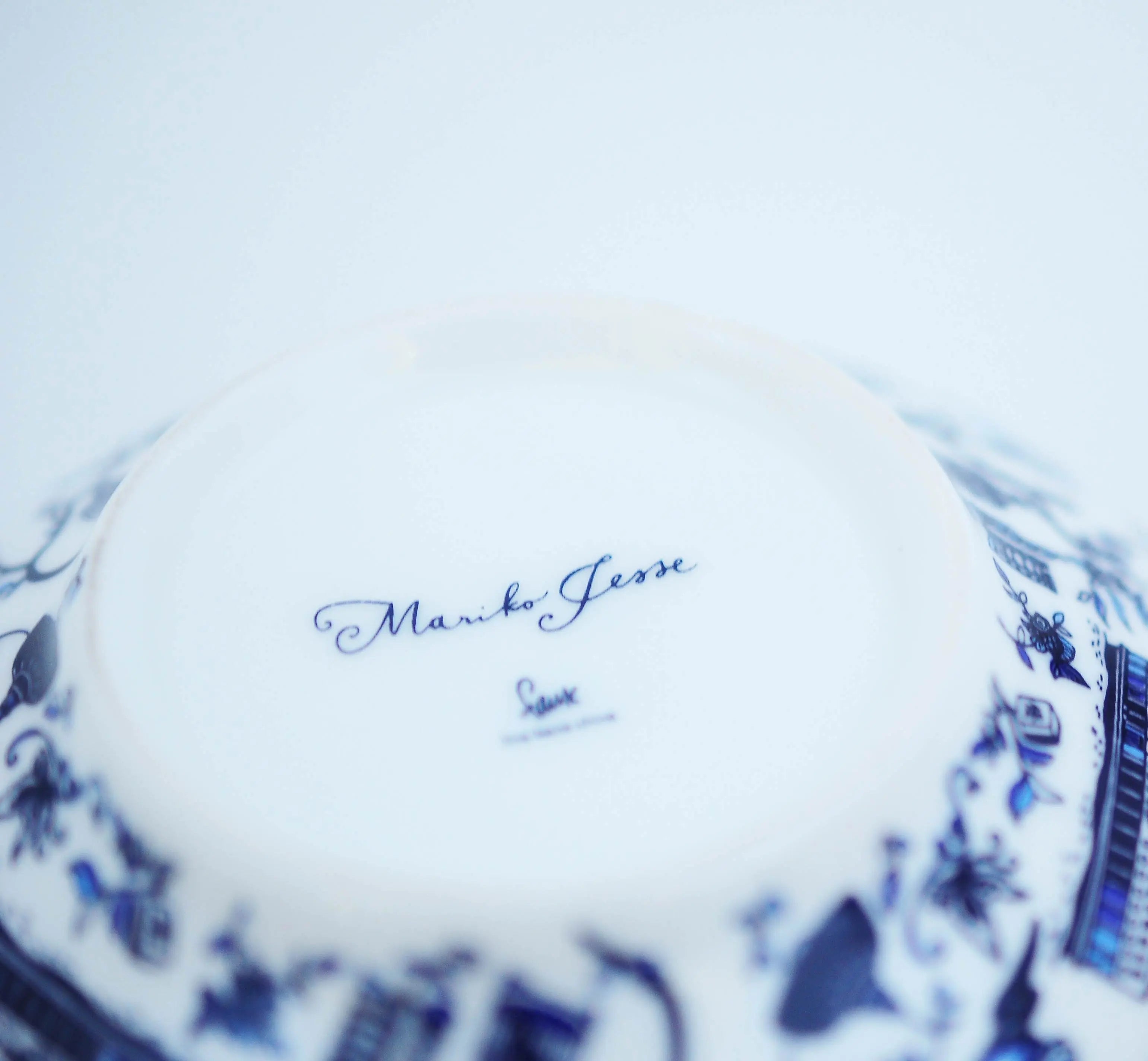 Hong Kong Toile Teapot, Blue by Faux | Young Soy - Wake Concept Store  