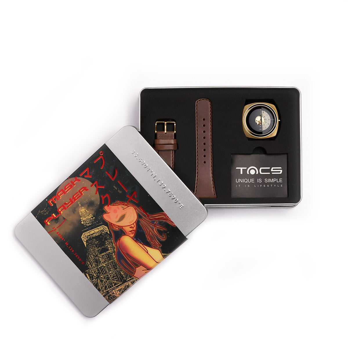 Mask Player Automatic, Pyrite Gold | TACS - Wake Concept Store  