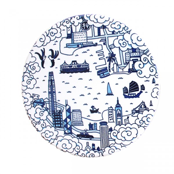 Hong Kong Willow Coasters - Set Of 4, Blue by Faux | Young Soy - Wake Concept Store  