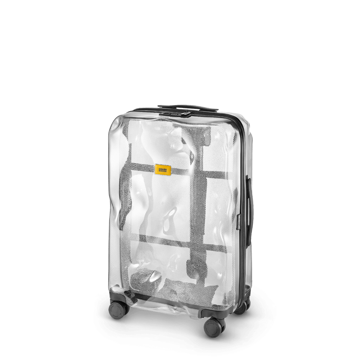 Share, Clear Medium 4 Wheels Suitcase | Crash Baggage - Wake Concept Store  