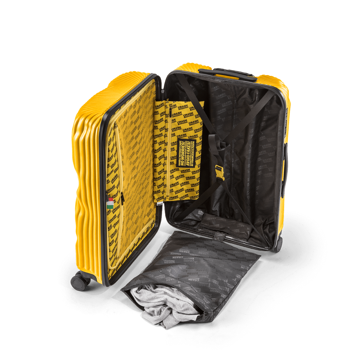 Stripe, Medium 4 Wheels Suitcase | Crash Baggage - Wake Concept Store  