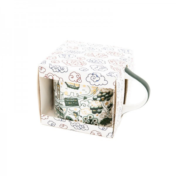 Hong Kong Willow Festive Mug, Green And Gold by Faux | Young Soy - Wake Concept Store  