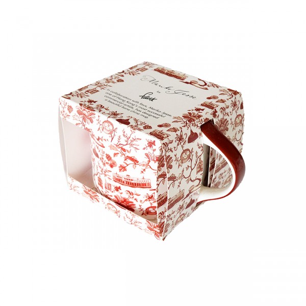 Hong Kong Toile Mug, Red by Faux | Young Soy - Wake Concept Store  