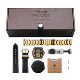 Automatic Twin Lens Watch - Retro Gold Box Set | TACS - Wake Concept Store  