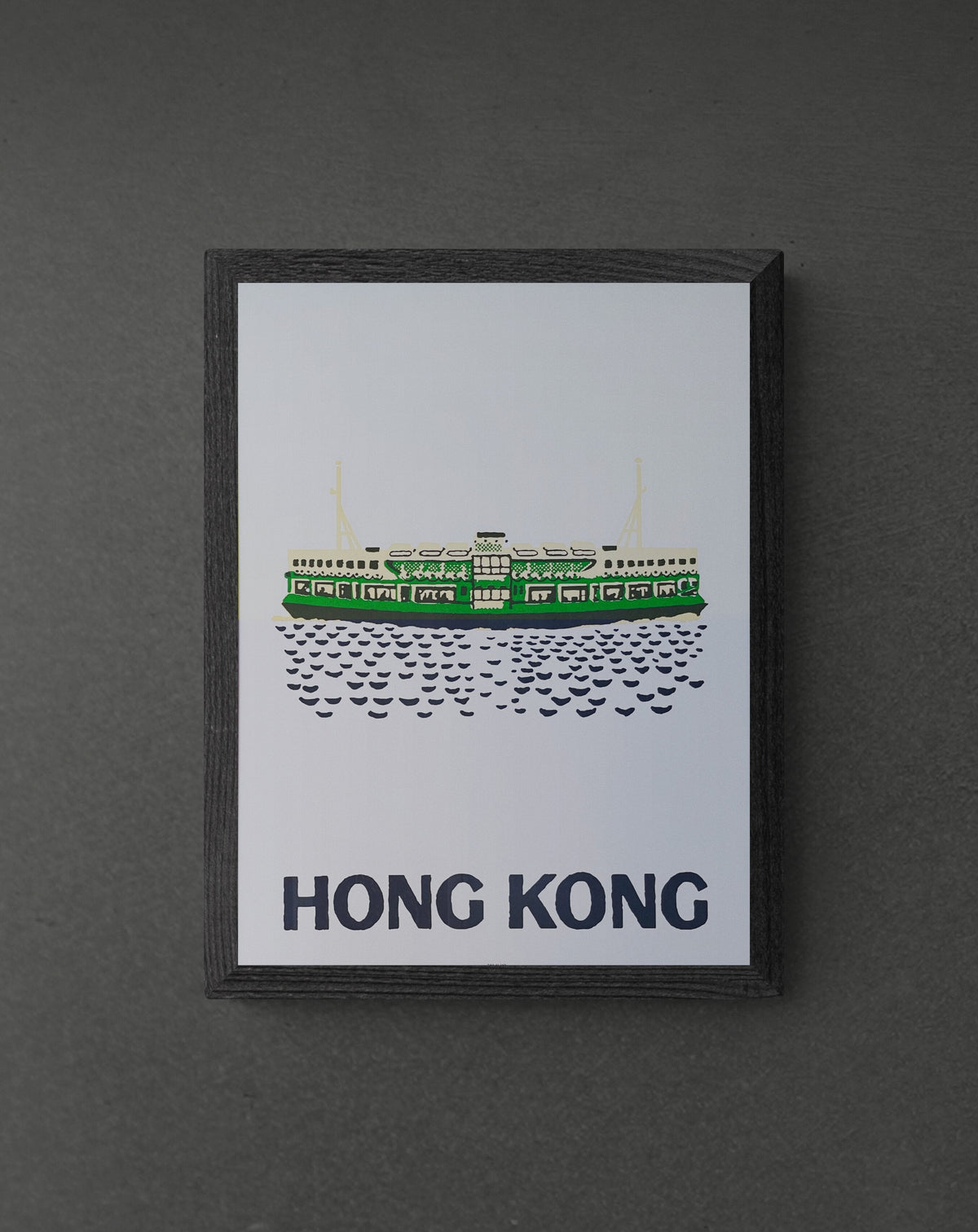 Framed Star Ferry Green Offset | Tiny Island - Wake Concept Store  