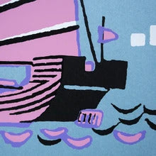 The Junk Silkscreen Art Print | Tiny Island - Wake.HK 